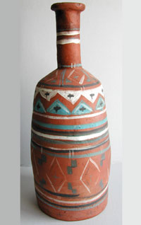 Big bottle, red clay