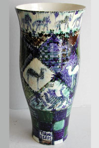 Big vase, faience